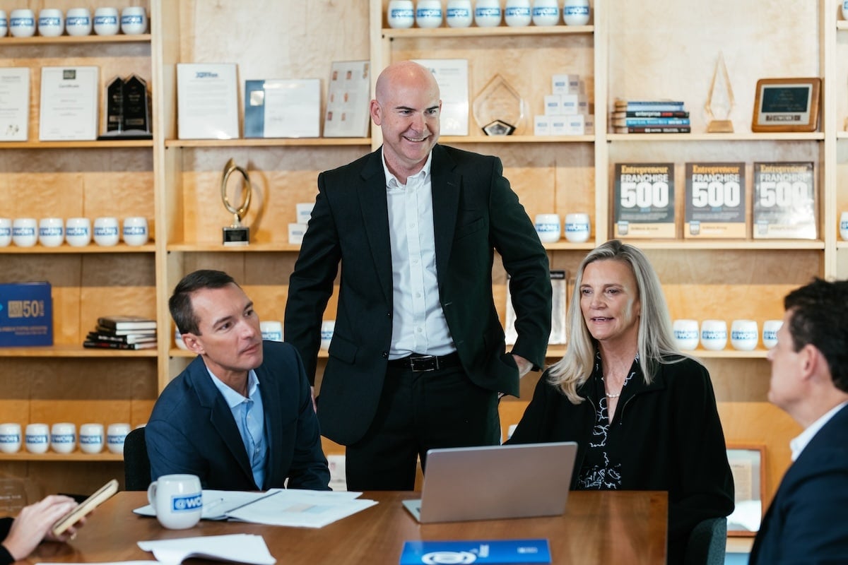 Four atwork employees during a meeting